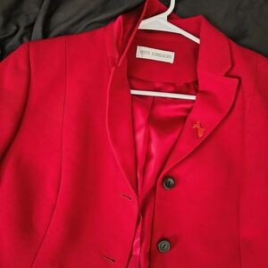 Petite Sophisticate Red Blazer
